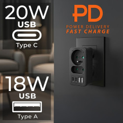 Maclean current socket x2 +...