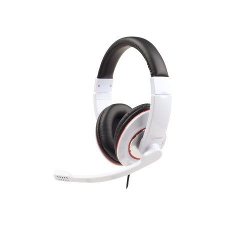 HEADSET STEREO WHITE/MHS-001-GW GEMBIRD