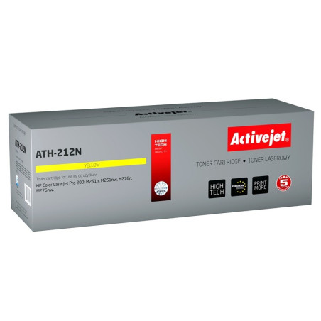 Activejet ATH-212N Toner (replacement for HP 131A CF212A, Canon CRG-731Y; Supreme; 1800 pages; yellow)