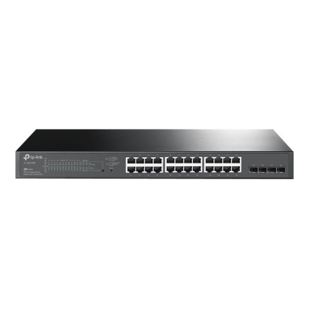 TP-LINK | JetStream 28-Port Gigabit Smart Switch | TL-SG2428P | Web Managed | Rackmountable | SFP ports quantity 4 | PoE+ ports quantity 24 | Power supply type Single