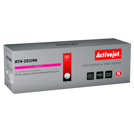 Activejet ATH-201MN toner for HP printer HP 201A CF403A CRG045 replacement; Supreme; 1400 pages; magenta