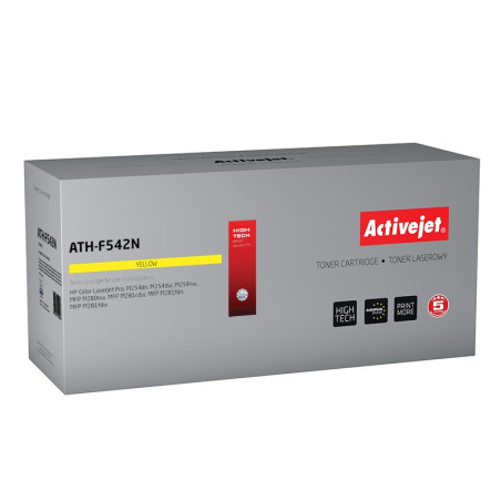 Activejet ATH-F542N toner (replacement for HP 203A HP203A CF542A CRG 054 Y CRG054; Supreme; 1300 pages; yellow)