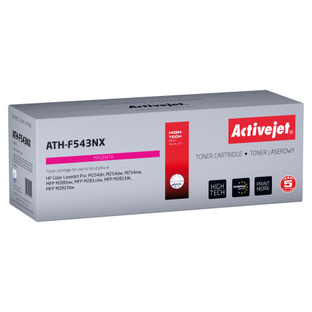 Activejet ATH-F543NX Toner (replacement for HP 203X HP203X CF543X CRG 054H M CRG054H; Supreme; 2500 pages; magenta)