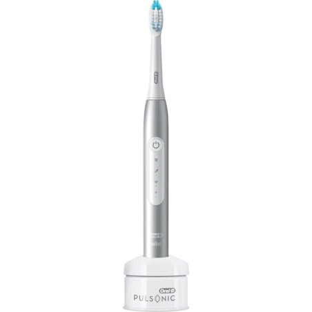 Oral-B Pulsonic Slim Luxe 4000 Sonic | Electric Toothbrush | Rechargeable | For adults | Number of brush heads included 1 | Number of teeth brushing modes 3 | Platinum