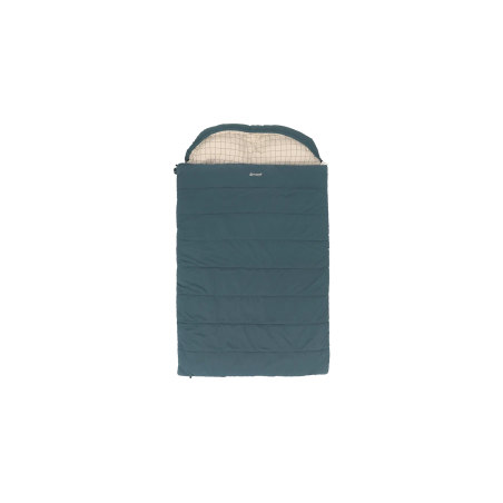 Outwell Camper Lux Double Blue | Sleeping Bag | 235 x 150 cm | Temperature -16 to 5 °C | Both Side Zipper