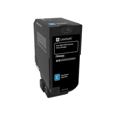 Lexmark 74C2HCE toner cartridge 1 pc(s) Original Cyan