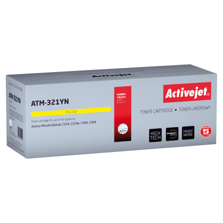 Activejet ATM-321YN Toner (replacement for Konica Minolta TN321Y; Supreme; 25,000 pages; yellow)