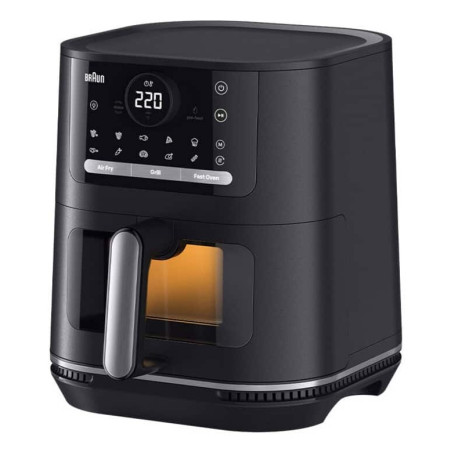 Braun HF 5075 Single Stand-alone 2000 W Hot air fryer Black, Grey