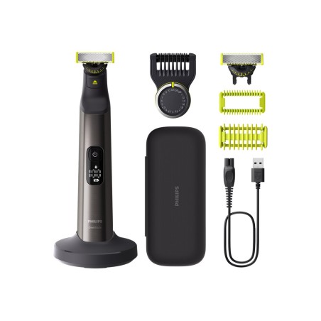 Philips | Hair trimmer, Face and Body | QP6652/61 OneBlade Pro 360 | Cordless | Wet & Dry | Number of length steps 20 | Grey/Black