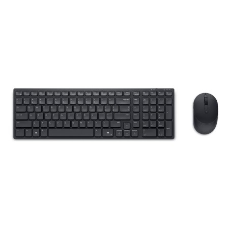 Dell | Silent Keyboard and Mouse | KM555 | Keyboard and Mouse Set | Wireless | Ukrainian (QWERTY) | Black | 2.4 GHz, Bluetooth 5.1 | Wireless connection