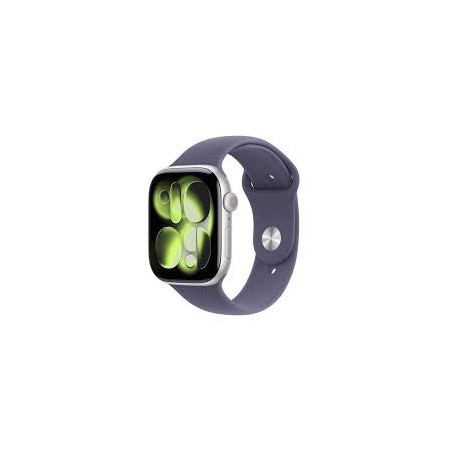 Apple Watch Series 11Â GPS + Cellular 46mm Silver Aluminium Case with Purple Fog Sport Band - M/L