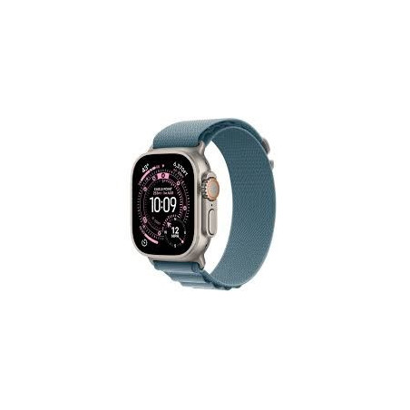 Apple Watch Ultra 3Â GPS + CellularÂ 49mmÂ Natural Titanium Case with Light Blue Alpine Loop - Small