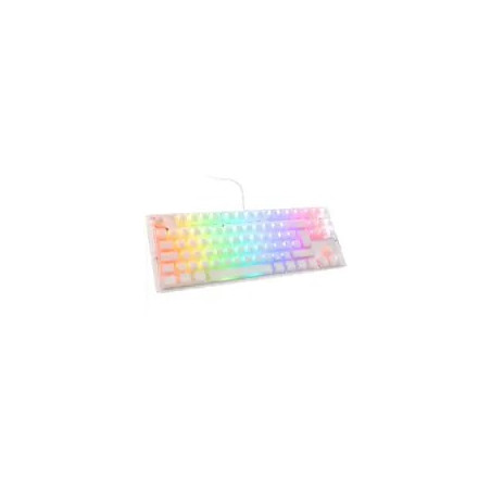 Ducky One 3 Aura White TKL Gaming Tastatur, RGB LED - MX-Speed-Silver