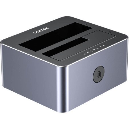 Unitek Y-3027GY01-EU Disk Clone Station 2 x SATA 2.5"/3.5" USB-C 10Gbps