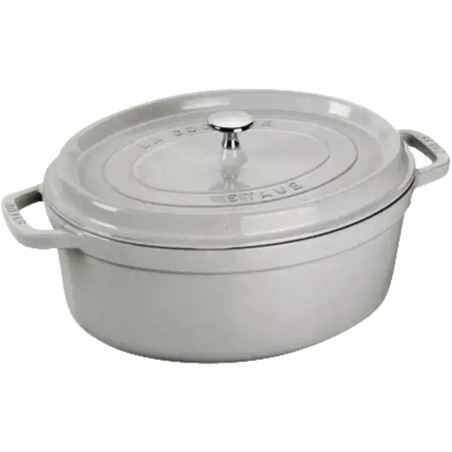STAUB LA COCOTTE Cast iron pot oval 3.2 ltr, truffle