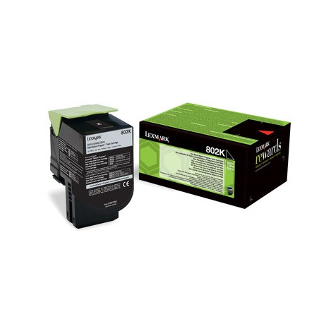 Lexmark 802K toner cartridge 1 pc(s) Original Black
