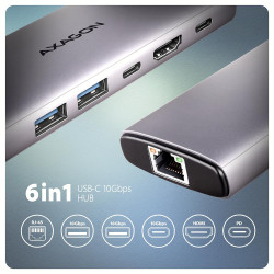 I/O HUB USB-C 6IN1...