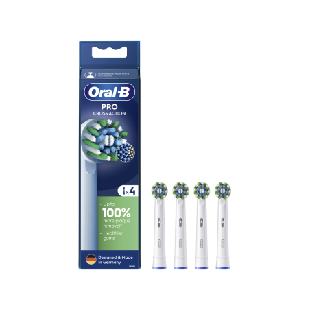 Oral-B | Toothbrush Heads | Cross Action Pro | Heads | For adults | Number of brush heads included 4 | Number of teeth brushing modes Does not apply