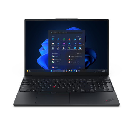 Lenovo ThinkPad E16 Gen 3 (Intel) Copilot+ PC Intel Core Ultra 7 256V Laptop 40.6 cm (16") WUXGA 16 GB LPDDR5x-SDRAM 512 GB SSD Wi-Fi 6E (802.11ax) Windows 11 Pro English Black