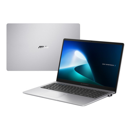 ASUS ExpertBook P1503CVA-S72319X Core 5 210H 15.6" FHD Wide View 60Hz 300 nits AG 16GB DDR5 512GB SSD Intel Graphics 720p webcam 50 Wh W11 Pro Misty Grey 3-year on-site warranty