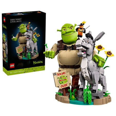 LEGO ICONS 72423 Shrek, Donkey and Puss in Boots