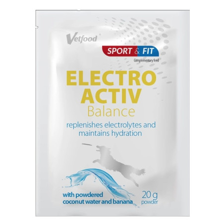VETFOOD Electroactiv Balance Banana- supplements for dogs and cats - 20g