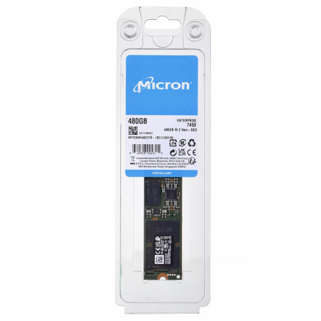 SSD Micron 7450 PRO 480GB M.2 (22x80) NVMe PCI 4.0 MTFDKBA480TFR-1BC1ZABYYR (DWPD 1)