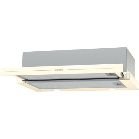 Gorenje BHP62CLI cooker hood Semi built-in (pull out) Ivory 435 m³/h