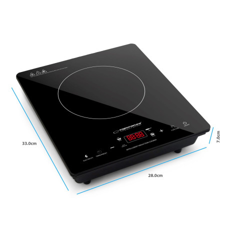 Esperanza EKH009 hob Black Countertop 28 cm Zone induction hob 1 zone(s)