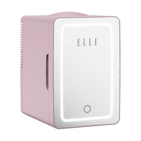 ELLE Home ESDAFX08PUEU 8L  Mini Fridge with LED Makeup Mirror Purple