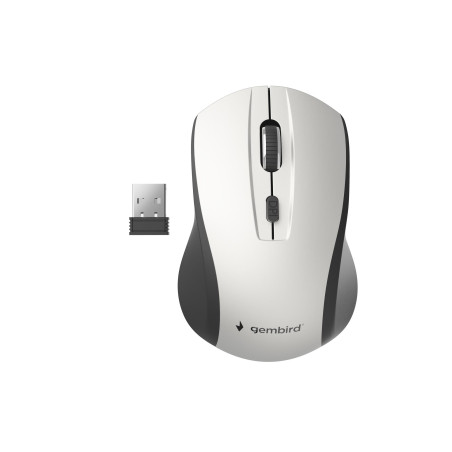 Gembird | Optical Mouse | MUSW-4B-02-BS | Wireless | USB | Black/silver