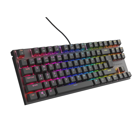 Genesis | THOR 303 | Mechanical Gaming Keyboard | Wired | US | Outemu Peach Silent | Black