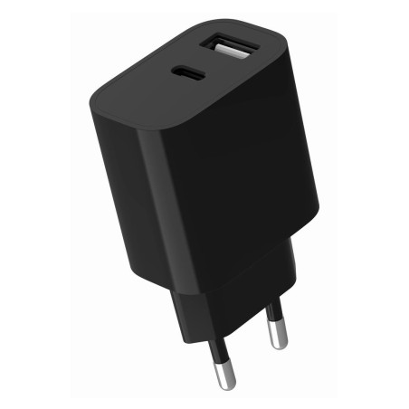 Gembird 2-port universal USB charger (A+C), 2.4 A | TA-UC-2AC12-01-BK