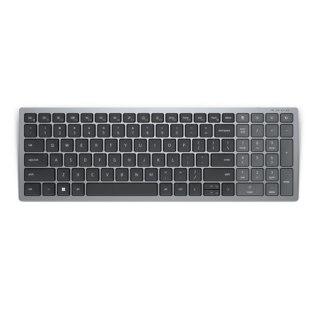 Dell | Keyboard | KB740 | Keyboard | Wireless | Russian | Titan Gray | 2.4 GHz, Bluetooth 5.0 | 506 g