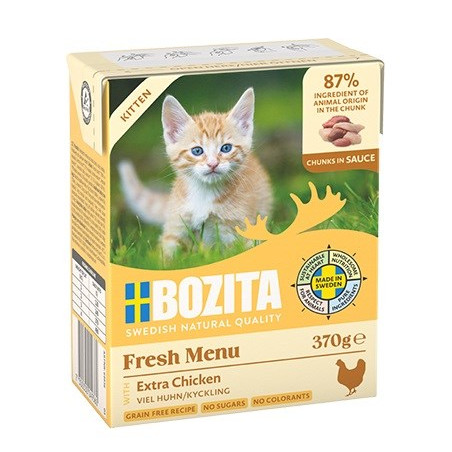 BOZITA Fresh Menu Kitten Chunks in sauce - wet cat food - 370g