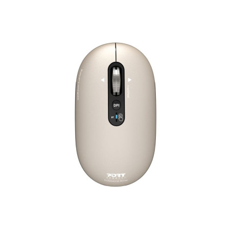 PORT CONNECT Mouse | PURE MAC | Wireless | Bluetooth | Beige Perle