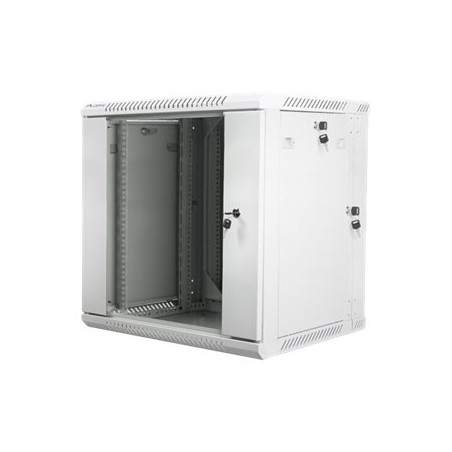 Lanberg | Rack cabinet 19" double-section wall-mount 12U/600x600 (flat pack) | WF02-6612-10S | Grey