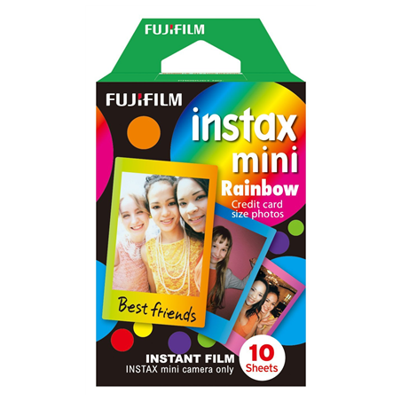 Fujifilm | Instax Mini Rainbow Instant Film | 86 x 54 mm | Quantity 10