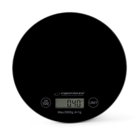 Esperanza EKS003K kitchen scale Black Countertop Round Electronic kitchen scale
