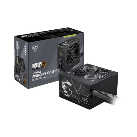 MSI MAG A650BN PCIE5 II power supply unit 650 W 20+4 pin ATX ATX Black