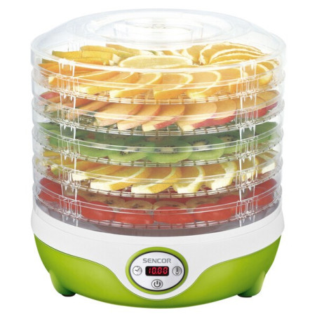 Sencor SFD 851GR food dehydrator Light Green, Transparent 240 W