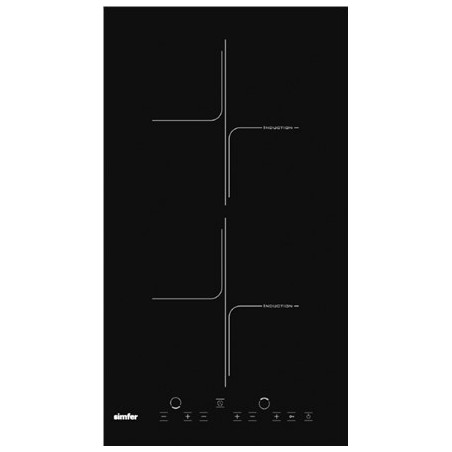 Hob | 3020?XEISP | Simfer Number of burners/cooking zones 2 | Induction | Touch control | Timer | Black