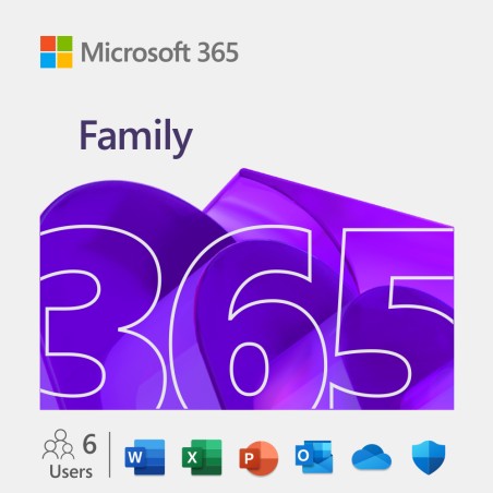 Microsoft | M365 Family | 6GQ-00092 | ESD | 1-6 PCs/Macs user(s) | License term 1 year(s) | All Languages