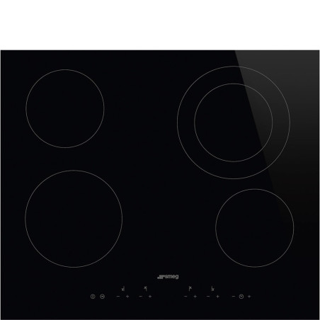 Smeg Universal SE364ETD hob Black Built-in 60 cm Ceramic hob 4 zone(s)