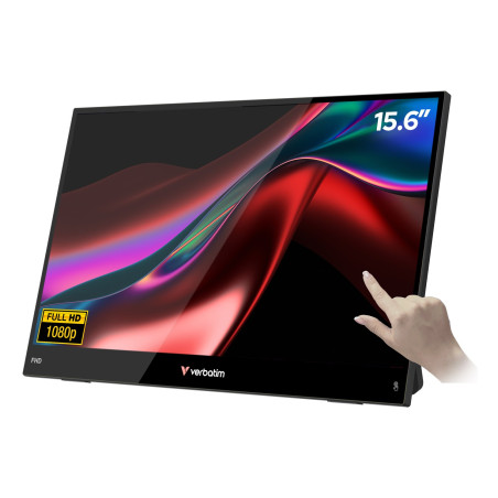 Verbatim Portable 15.6" FHD Touch Monitor LIGHT Portable monitor Black 15.6" LCD 1920 x 1080 pixels