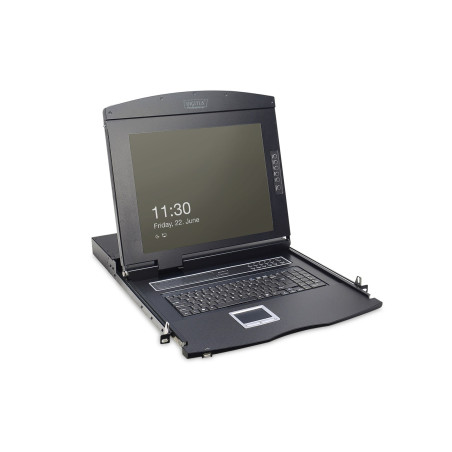 Digitus 17" LCD KVM Console, 8-Port VGA, german Keyboard