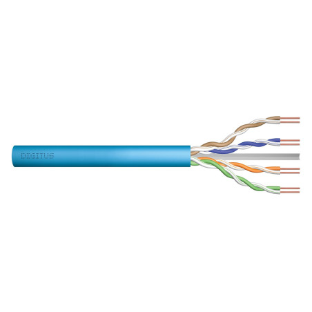 Digitus CAT 6A U/UTP data cable - installation cable, 100 m paper box, simplex, Dca