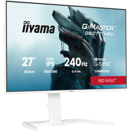 iiyama G-MASTER GB2771HSU-W1 computer monitor 68.6 cm (27") 1920 x 1080 pixels Full HD LCD White