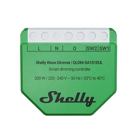 Shelly Wave Dimmer EU LR Smart Dimming Controller Green