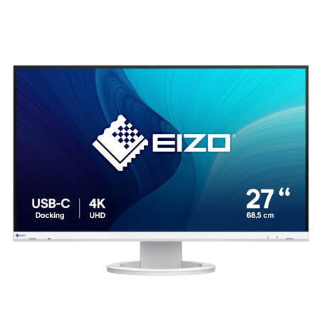 EIZO FlexScan EV2740S-WT computer monitor 68.6 cm (27") 3840 x 2160 pixels 4K Ultra HD LCD White